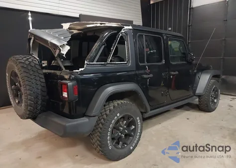 2022 Jeep Wrangler Unlimited Willys 4X4 из США, поврежденный, VIN 1C4HJXDG0NW110941